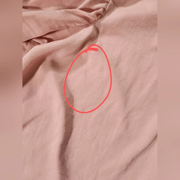 Roman's Tunic Womens Blush Button Up Blouse - Picture 5 of 11